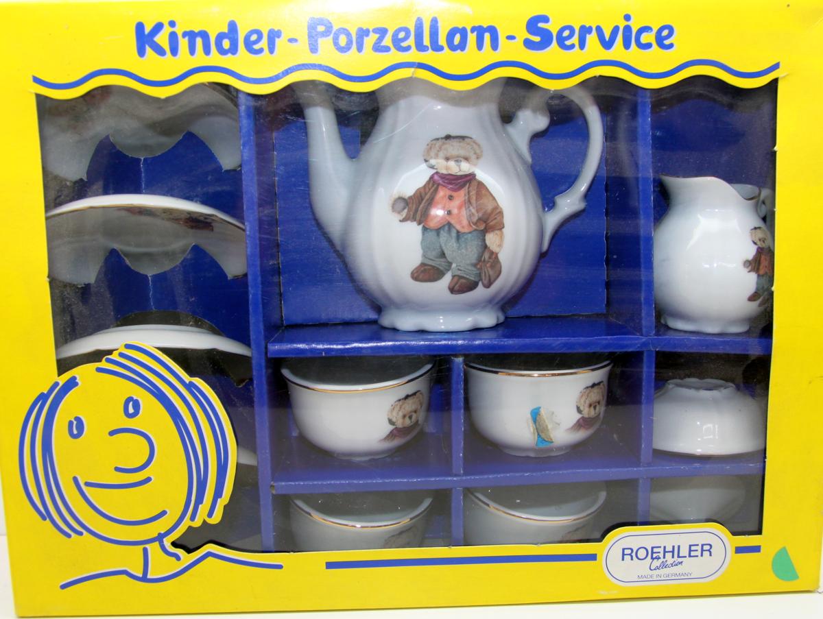Roehler Kinder-Porzellan-Service Bärenmotiv
