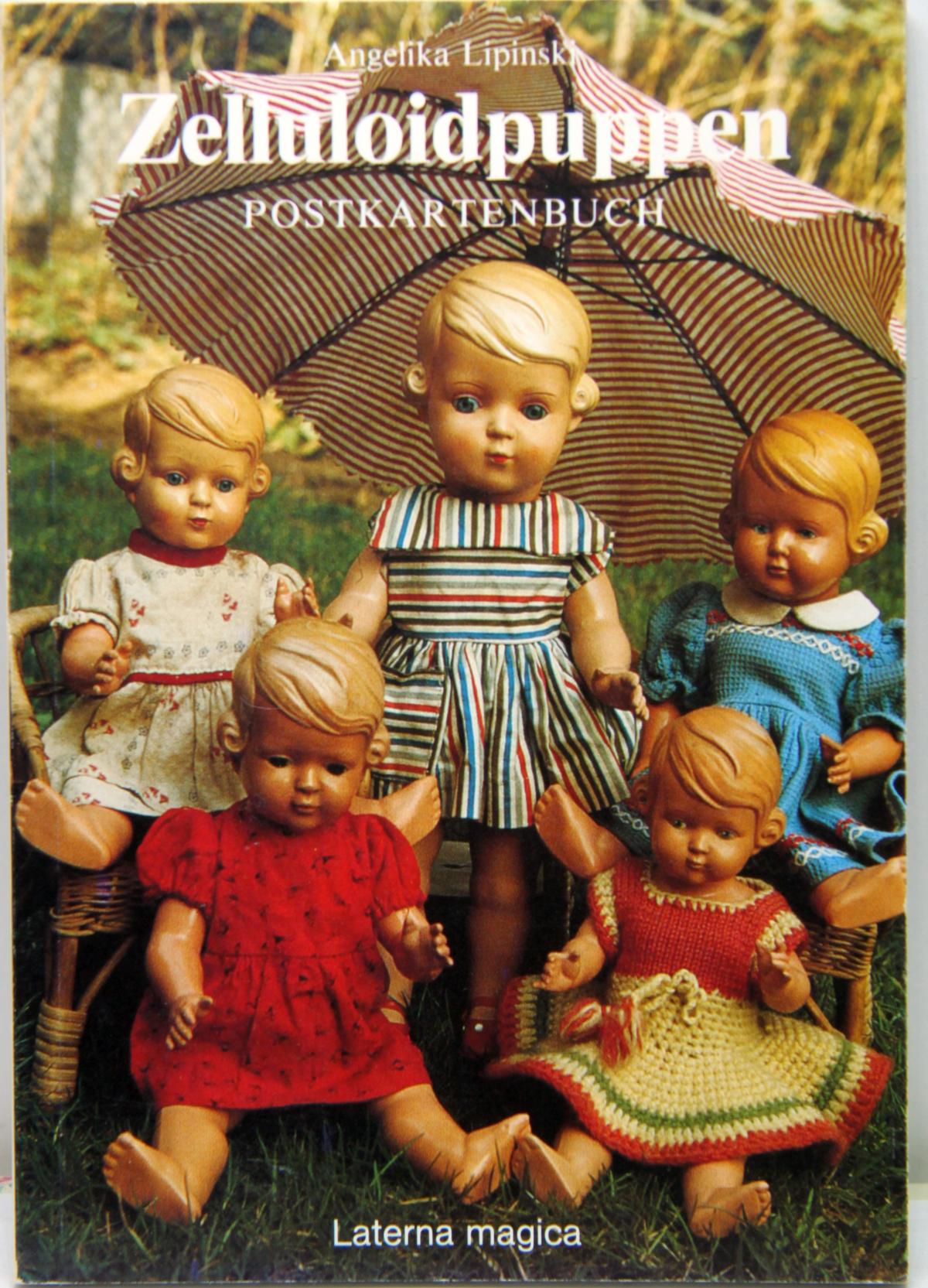 Zelluloidpuppen Postkartenbuch Angela Lipinski