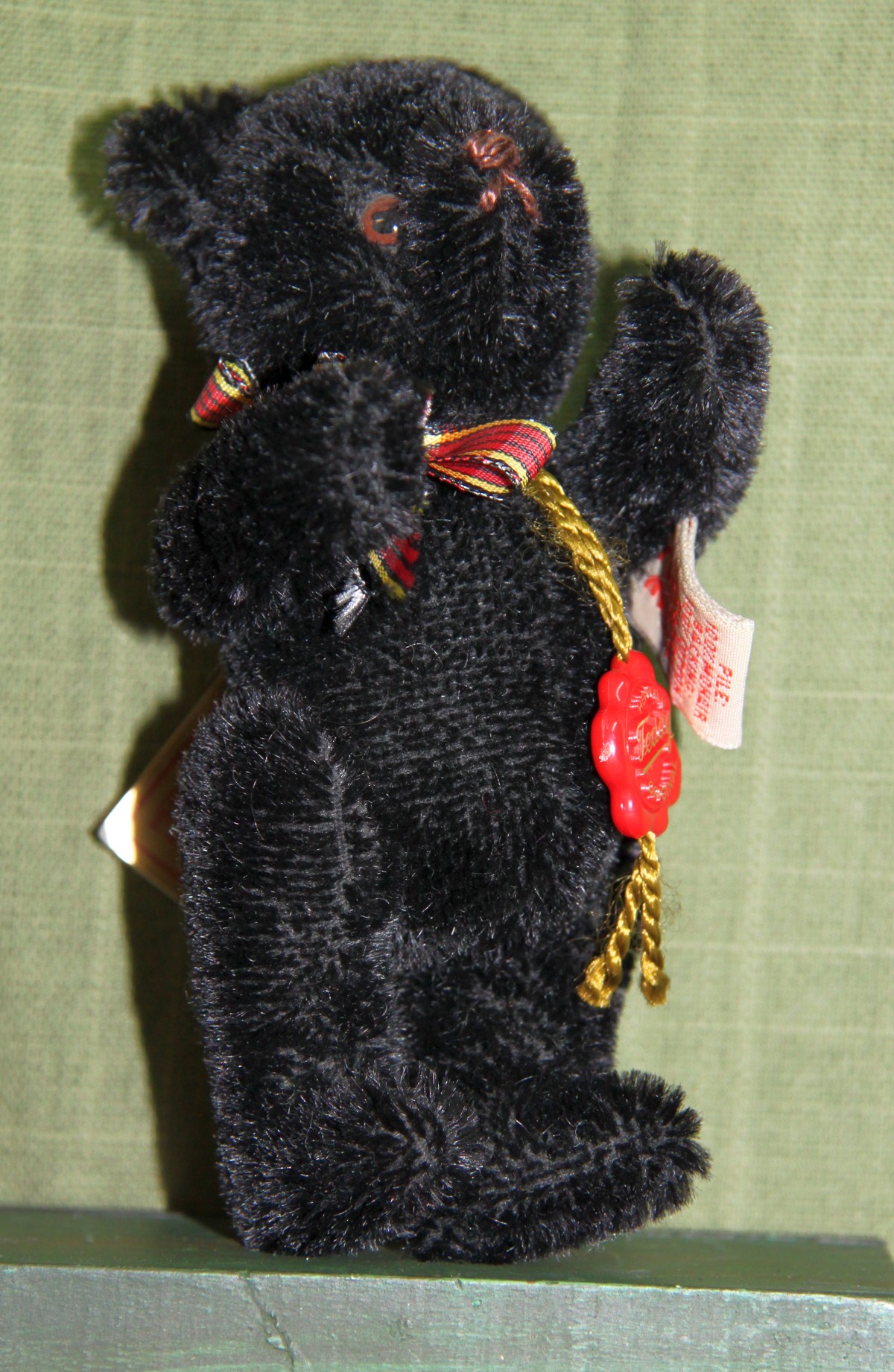 Mini Teddy schwarz Herrmann 14 cm