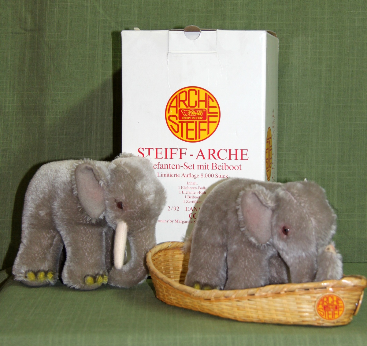 Arche Elefanten Set  mit Beiboot Steiff 2