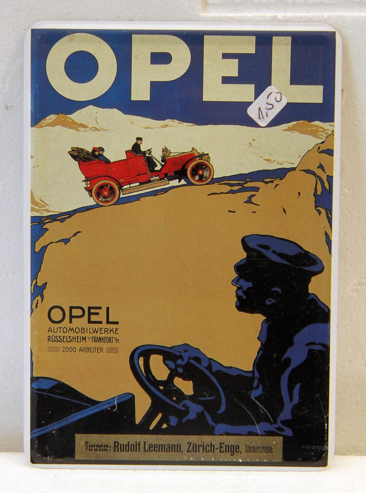 Blechschild Opel