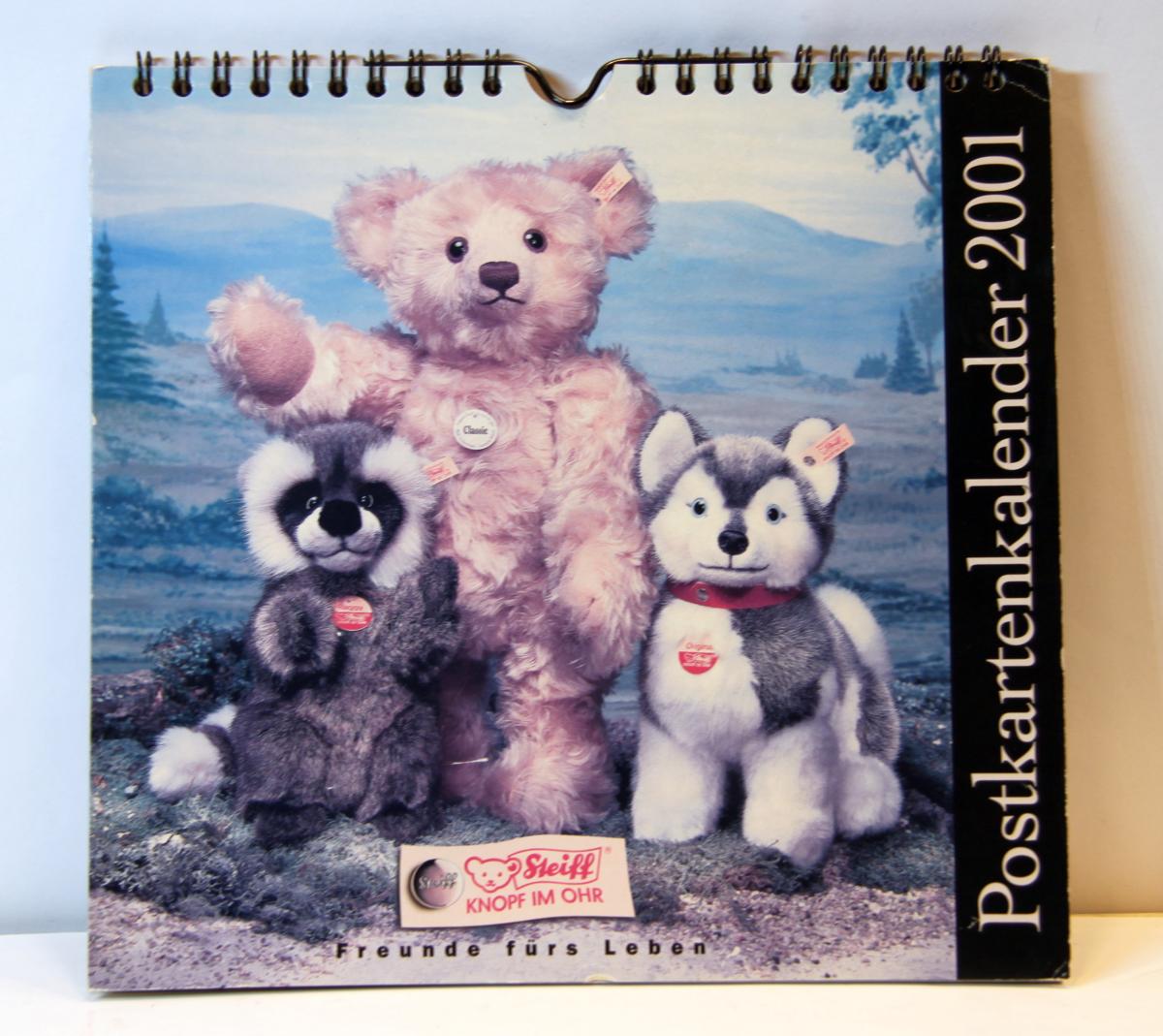 Steiff  Postkartenkalender 2001