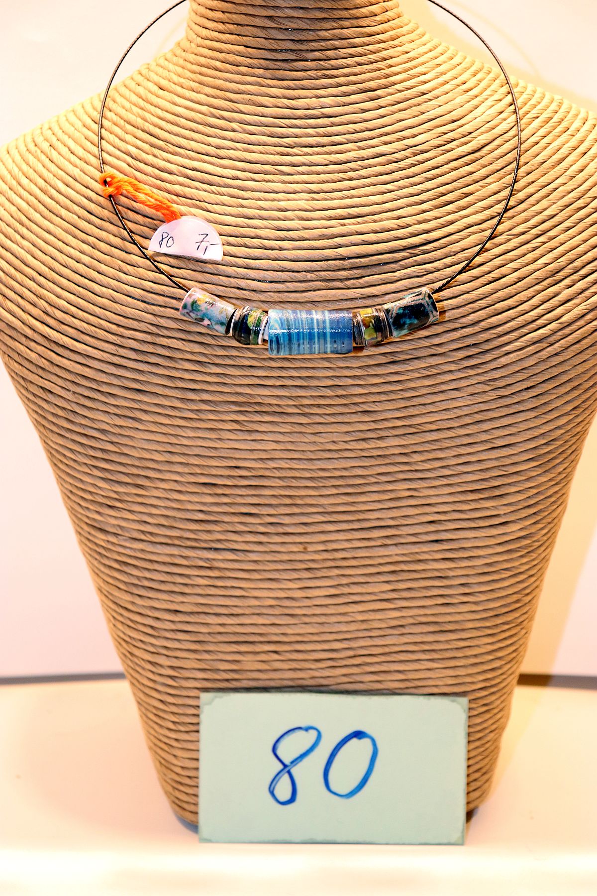 Papierperlen-Collier Nr. 80